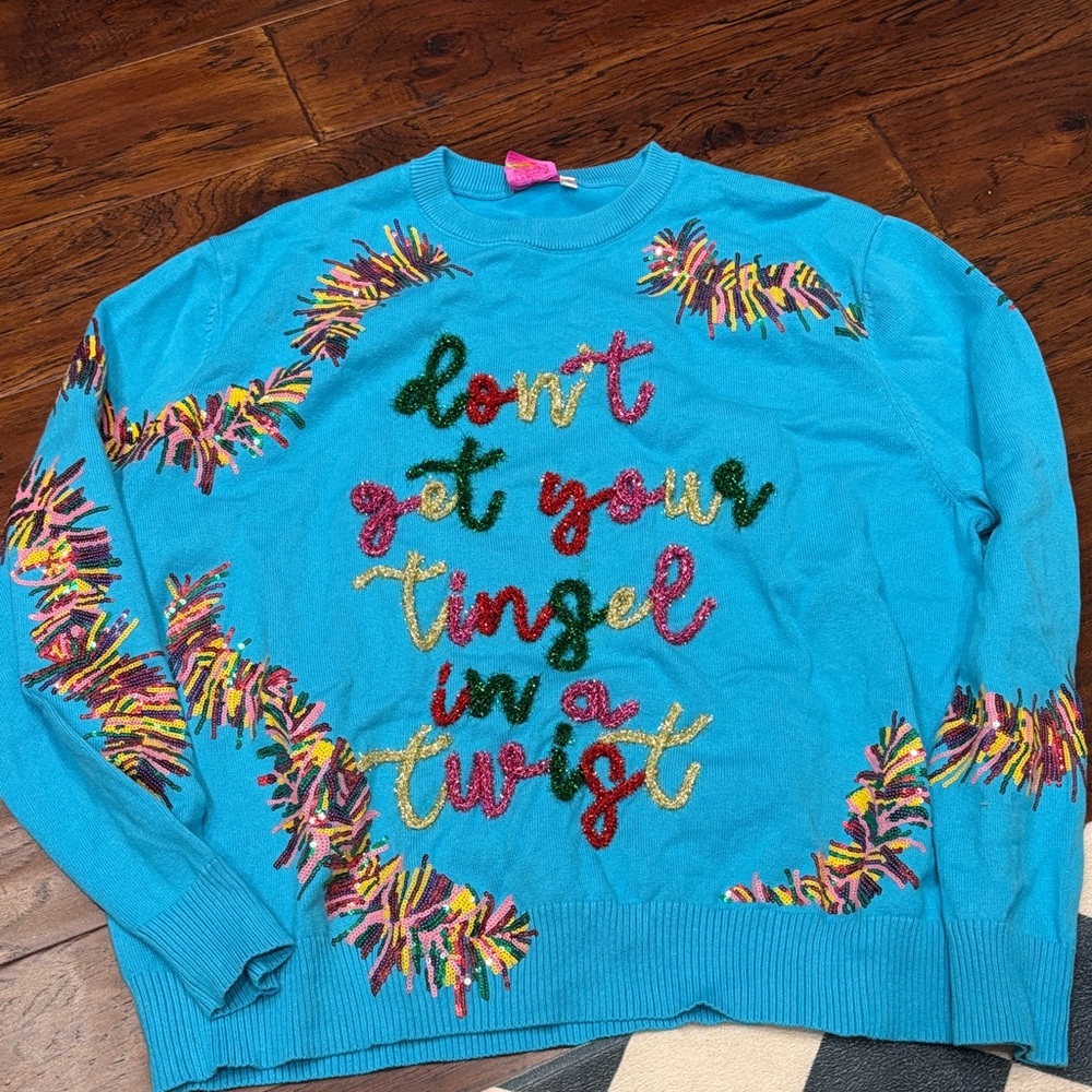 Queen of sparkles Colorful Graphic Sweater